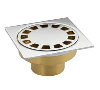 Трап лат.100*100 вых 50мм вертик. ниж часть бронза САНАКС